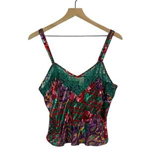 Victoria' Secret Vintage Gold Label Camisole Sleep Top - Multicolor - Medium